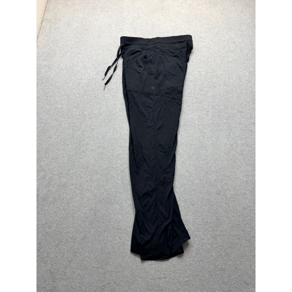 Lululemon Dance Studio Pant III Black Pinstripe Straight Leg Size 4 LW5EN0R